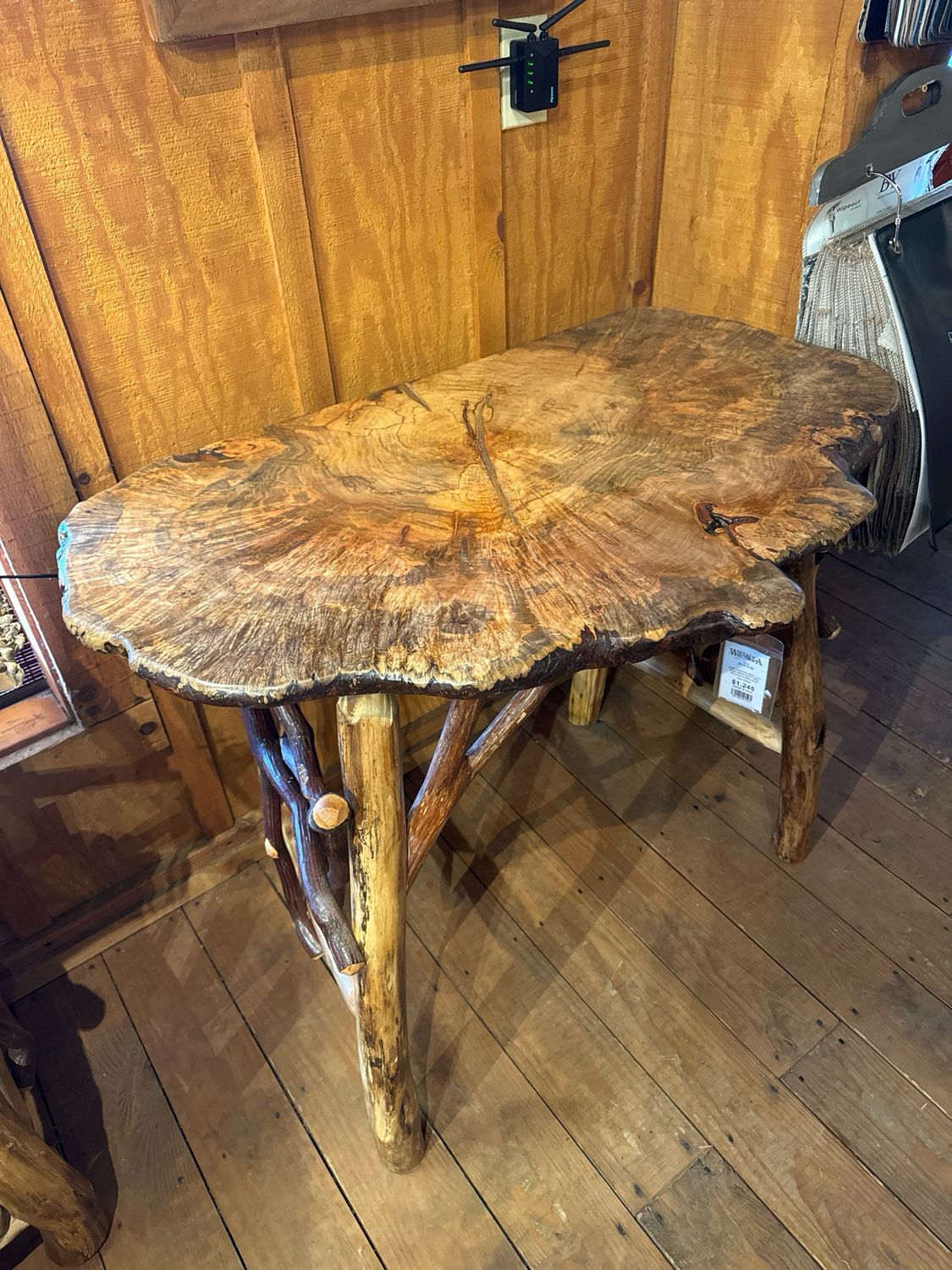 Live Edge Maple Entry Table