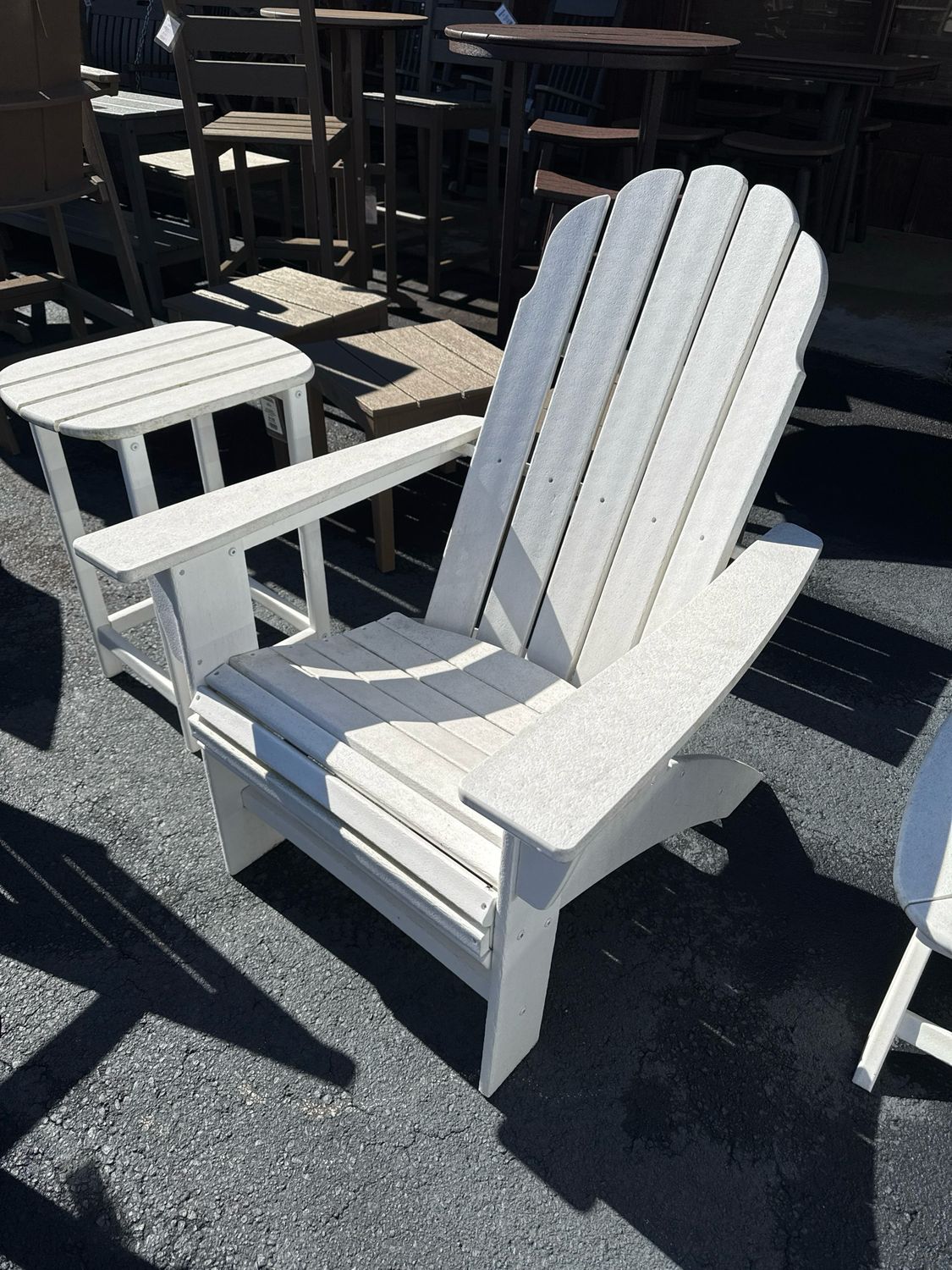 Vintage Curve Back Adirondack White