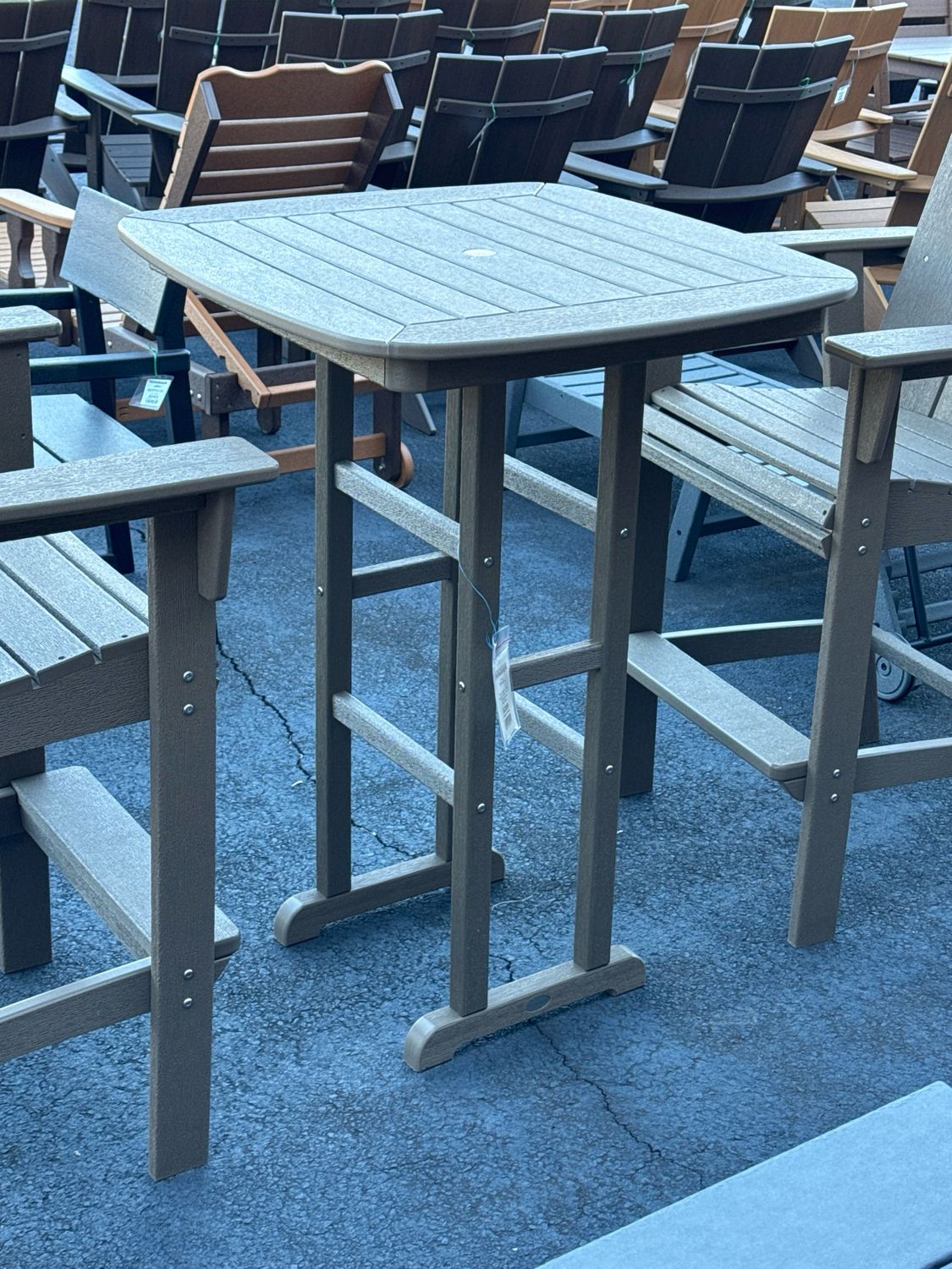 Nautical 31” Bar Table Vintage Sahara