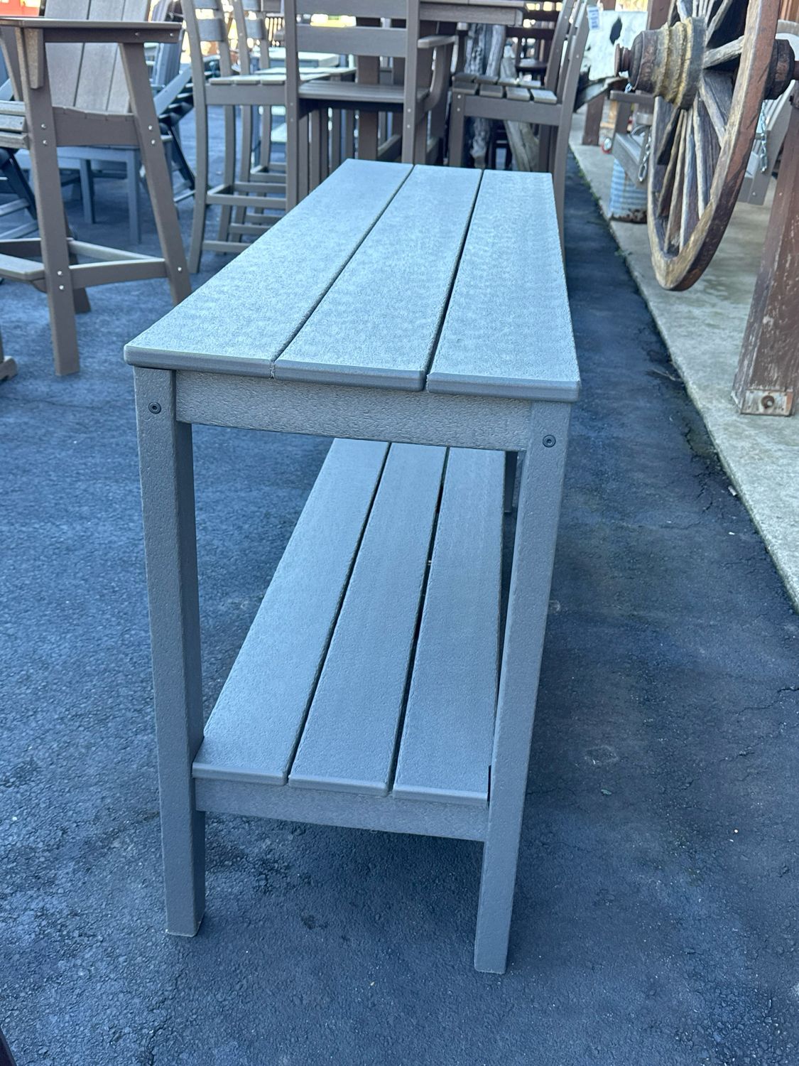 Newport 55” Console Table Slate Gray