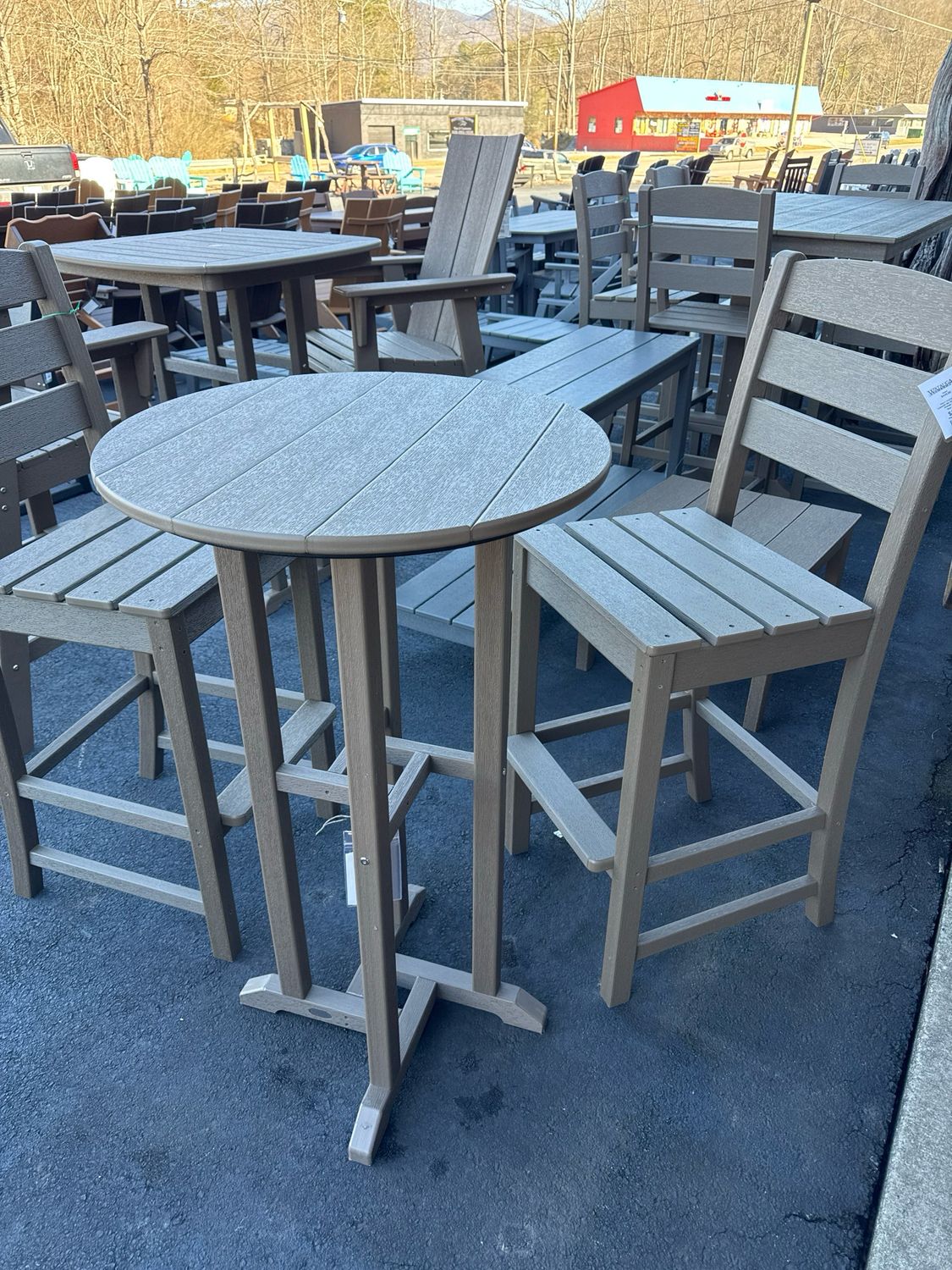 Round Farm House Bar Bistro Table