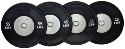 Troy Barbell Competition Bumper Plates - Black