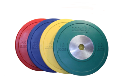 Troy Barbell Competition Bumper Plates - Colored