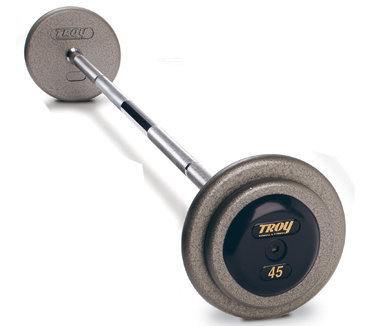 Troy Pro Style Barbell – Hammer-tone Gray