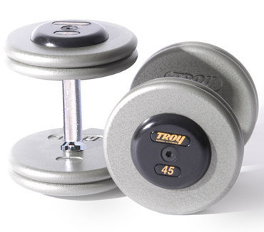 TROY Pro Style Dumbbells - Grey Hammertone