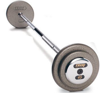 Troy Pro Style Barbell – Hammer-tone Gray