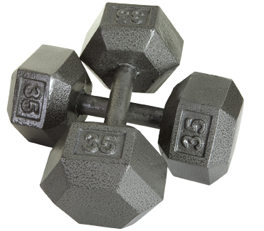 Iron Hex Dumbbells