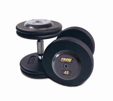 TROY Pro Style Dumbbells - Black Textured