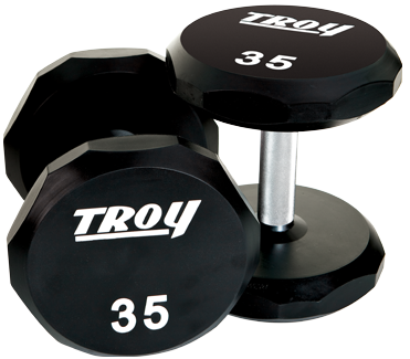 Troy Urethane 12-Sided Dumbbells