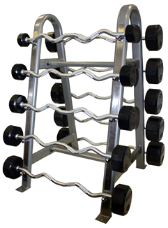 Troy Rubber Curl Barbell Set