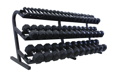 VTX Rubber Encased Dumbbells &quot;20-Pair Rack&quot; Pack