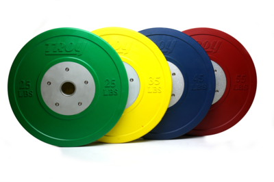 Troy Barbell Competition Bumper Plates - Colored