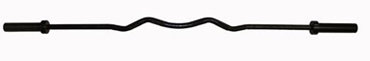 VTX Super 74&quot; XL Olympic Black 6’ EZ Curl Bar