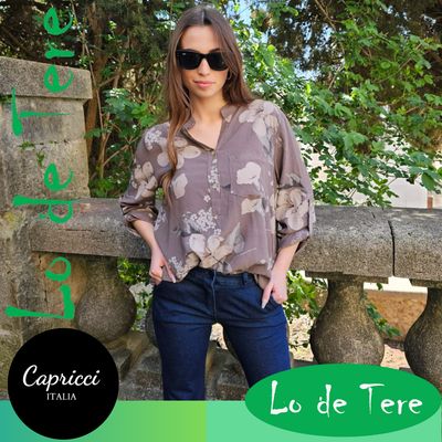 Camisa en Viscosa Floral