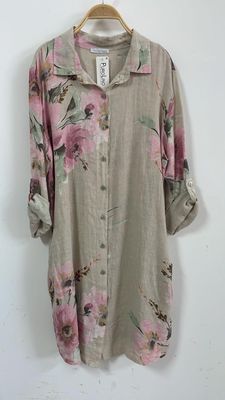 vestido camisero Lino