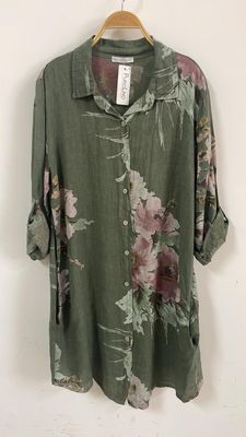 vestido camisero Lino