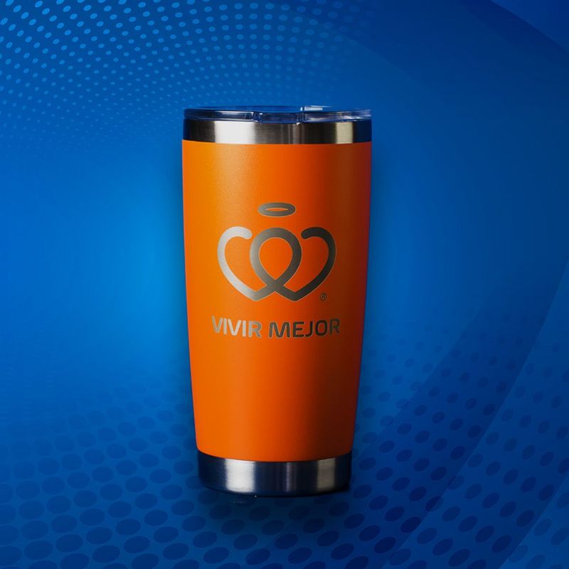 Termo Naranja Vivir Mejor