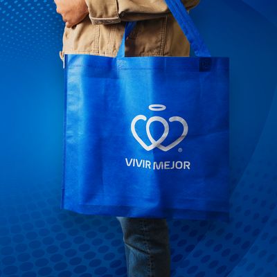 Bolsa Ecológica Azul Vivir Mejor