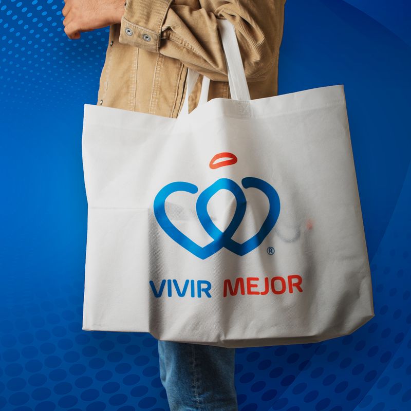 Bolsa Ecológica Blanca Vivir Mejor