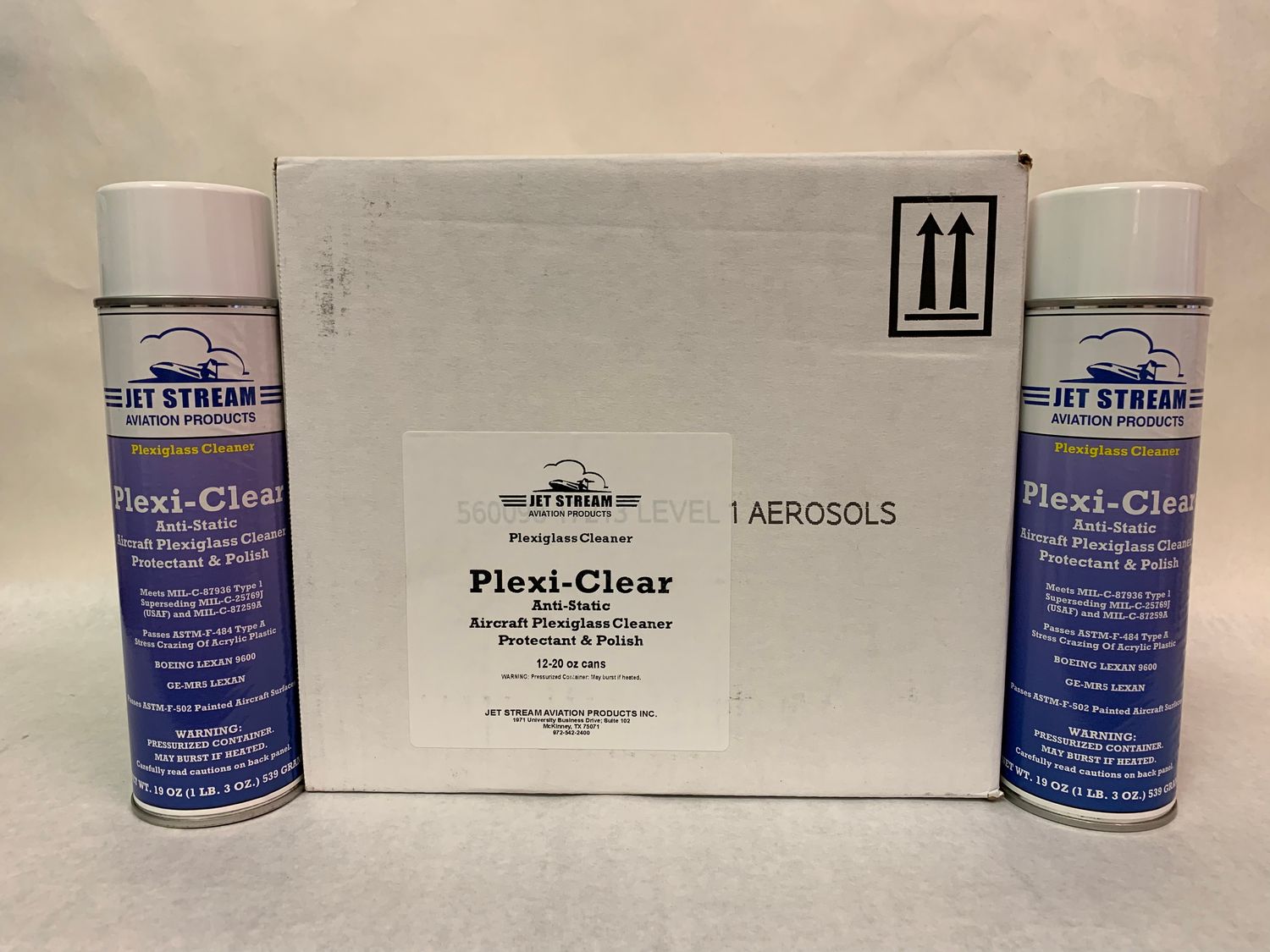 Plexi-Clear Aerosol Case 12 - 19oz Cans