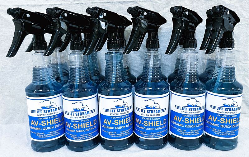 Av-Shield Ceramic Quick Detailer Aircraft Dry Wash Case 12 Quarts