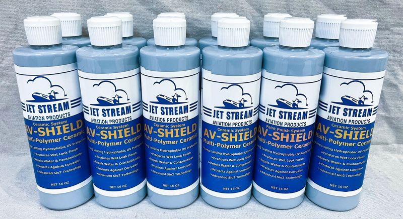 Av-Shield Multi-Polymer Ceramic Aircraft Cream Polish Case 12 - 16oz Bottles