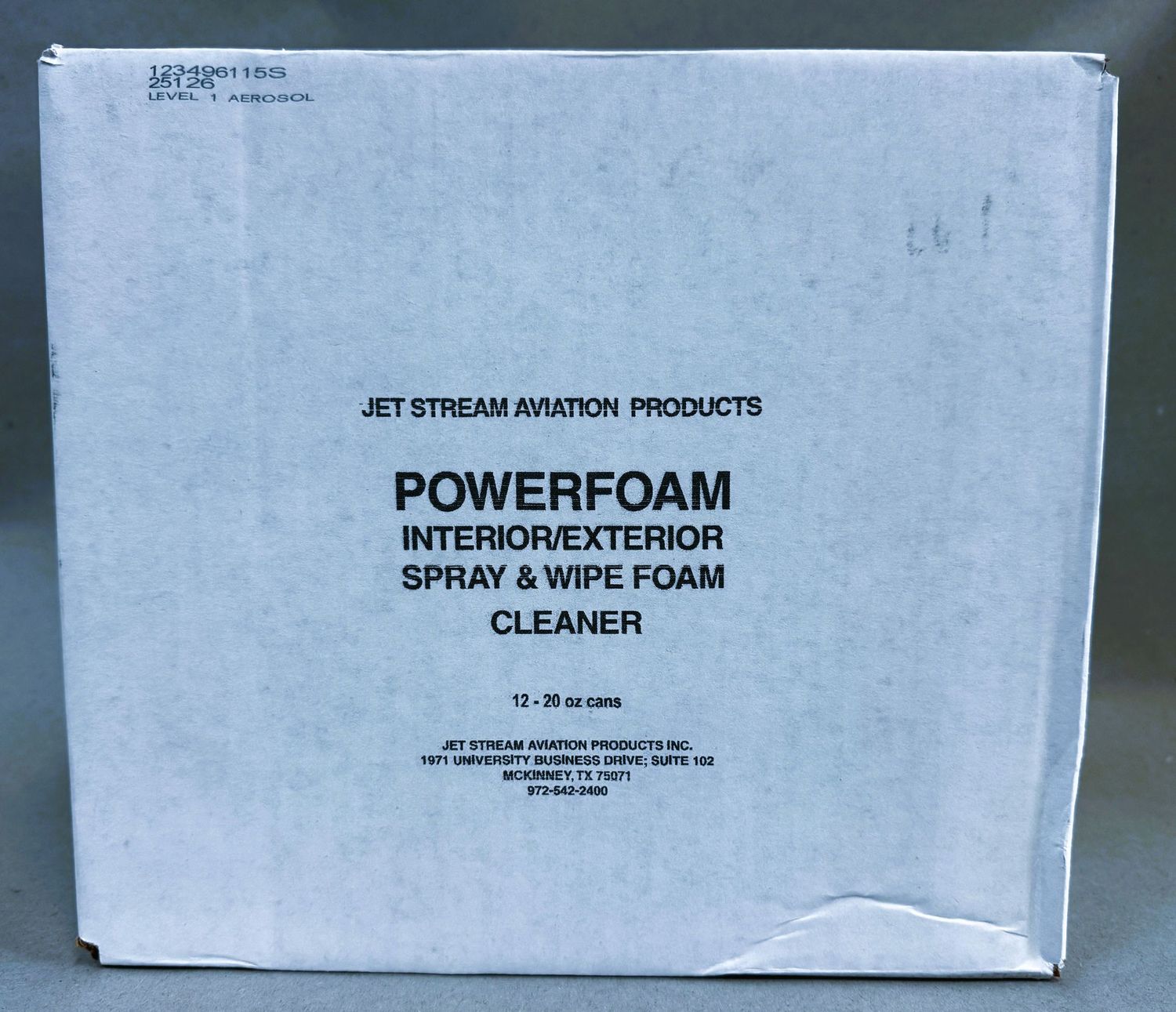 Powerfoam Aerosol Case 12 - 19oz Cans