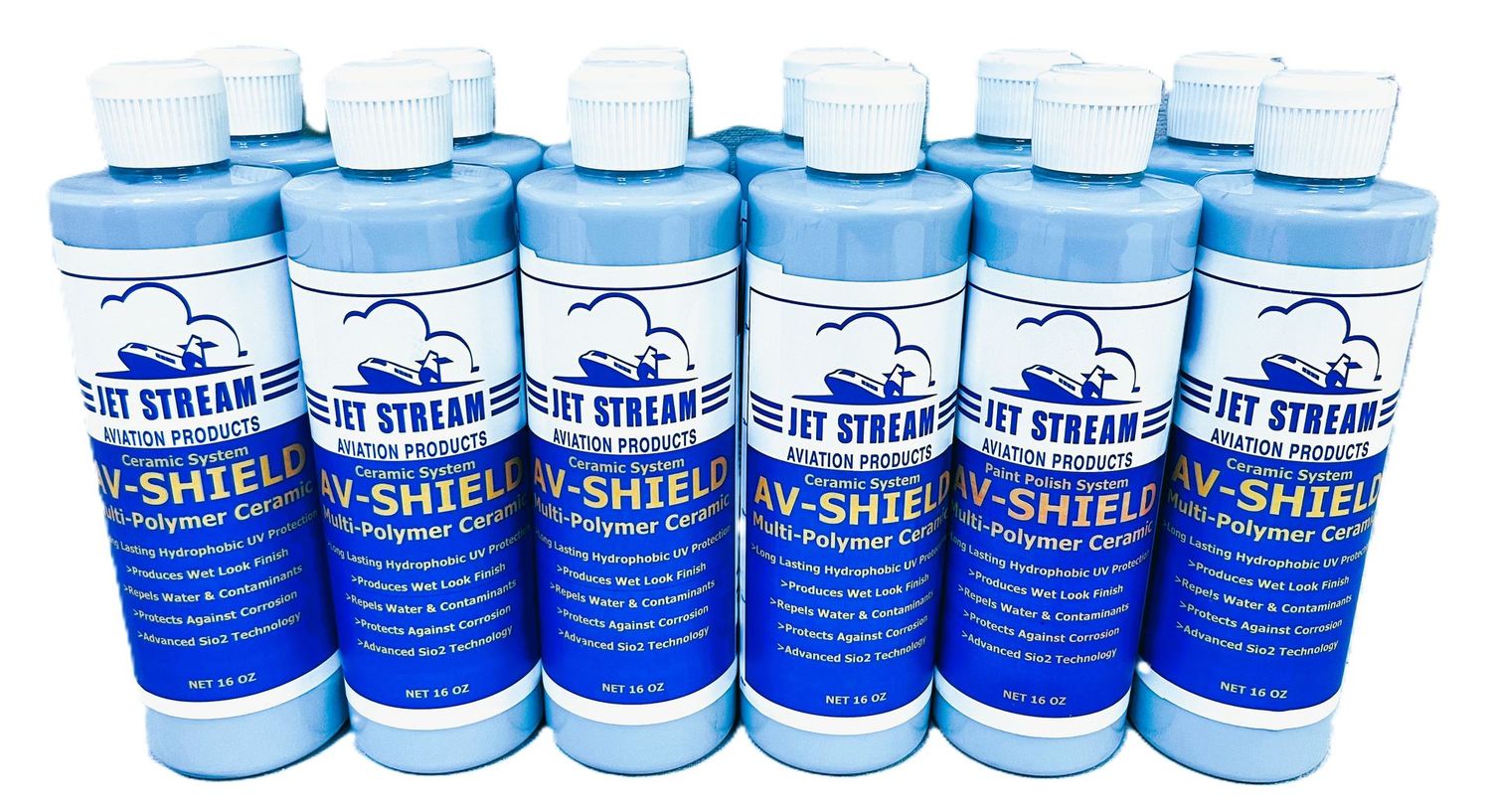 Av-Shield Multi-Polymer Ceramic Polish - Case 12 Pints - 16 FL OZ Bottles