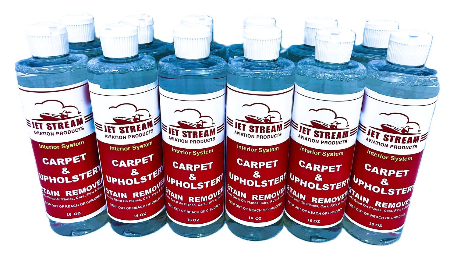 Takeoff Carpet & Upholstery Stain Remover Case 12 - 16 FL OZ Bottles