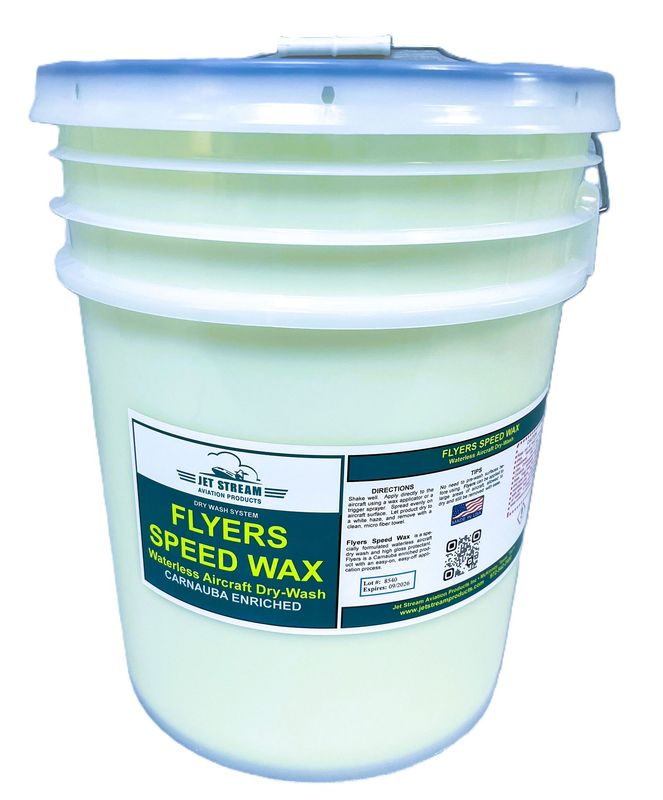Flyers Speed Wax Waterless Aircraft Dry Wash - 5 Gallon Pail