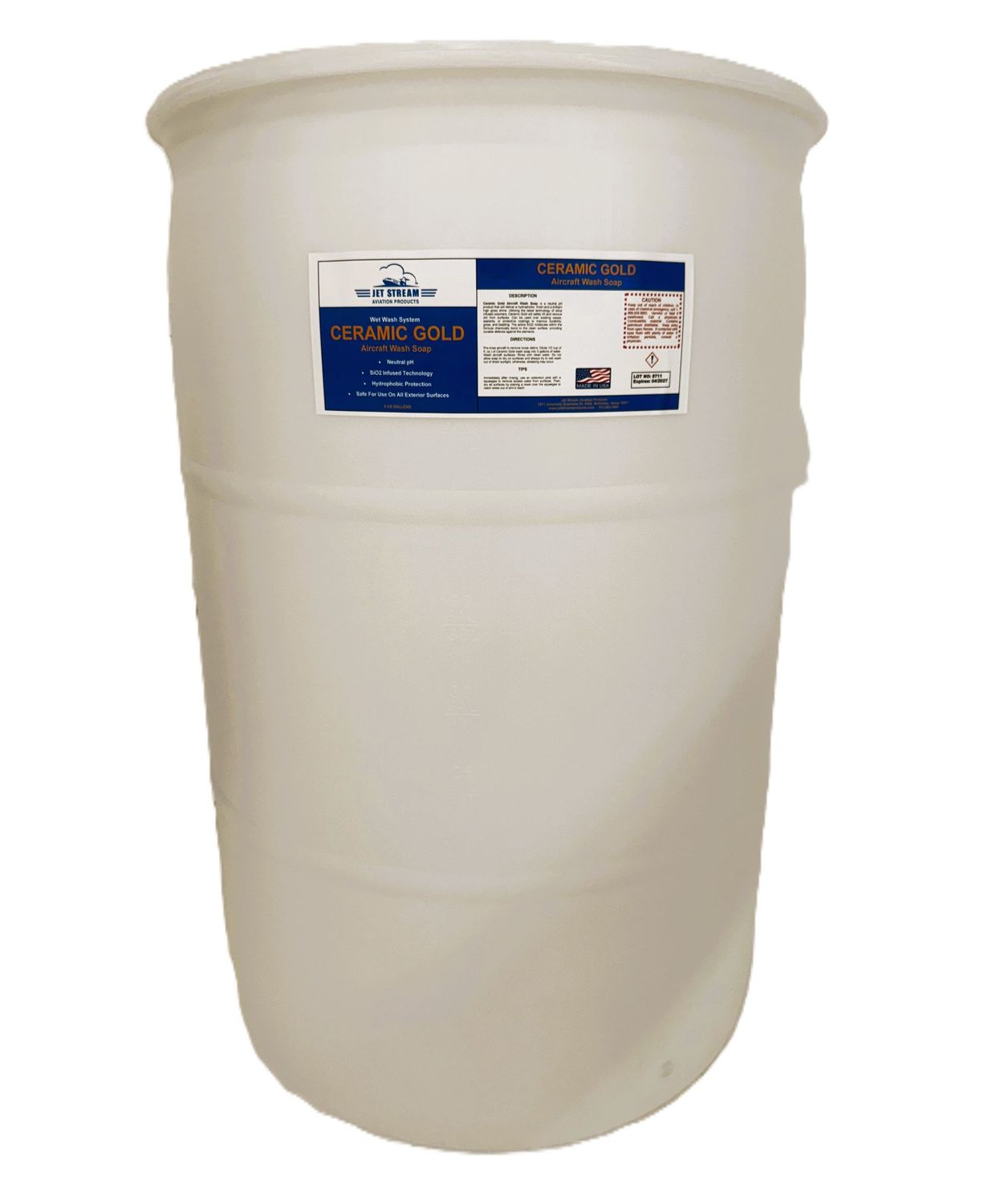 Ceramic Gold Aircraft Wash Soap - 55 Gallon Drum