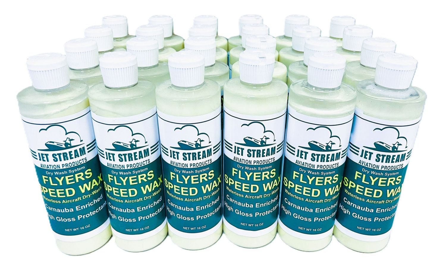 Flyers Speed Wax Waterless Aircraft Dry Wash - Case 24 Pints - 16 FL OZ Bottles