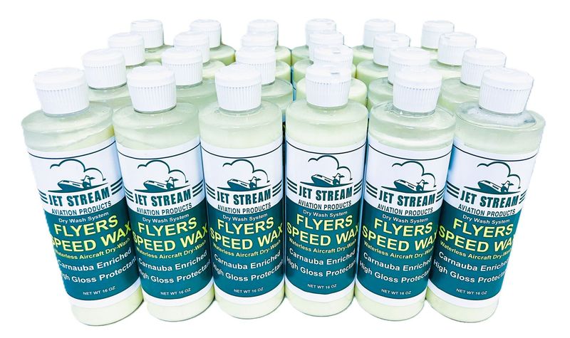 Flyers Speed Wax Waterless Aircraft Dry Wash - Case 24 Pints - 16 FL OZ Bottles
