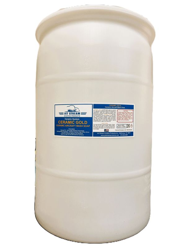 Ceramic Gold Aircraft Wash Soap - 30 Gallon Drum