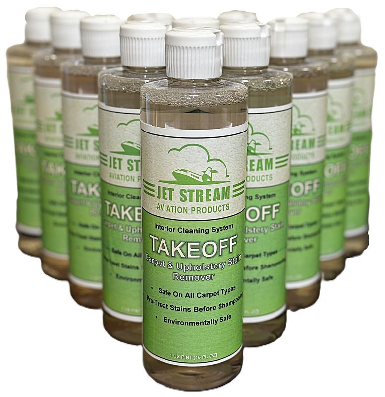 Takeoff Carpet & Upholstery Stain Remover Case 12 - 16 FL OZ Bottles