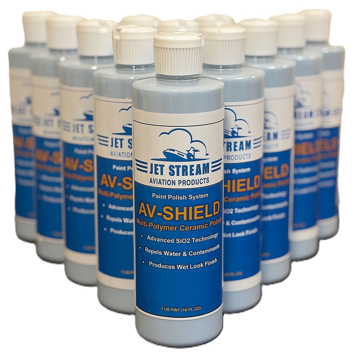 Av-Shield Multi-Polymer Ceramic Polish - Case 12 Pints - 16 FL OZ Bottles Av-Shield Multi-Polymer Ceramic Polish - Case 12 Pints - 16 FL OZ Bottles