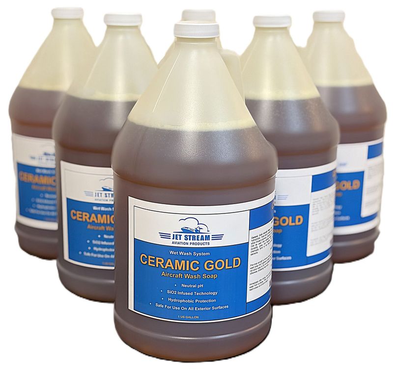 Ceramic Gold Aircraft Wash Soap - Case 6 Gallons