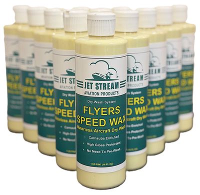 Flyers Speed Wax Waterless Aircraft Dry Wash - Case 12 Pints - 16 FL OZ Bottles Flyers Speed Wax Waterless Aircraft Dry Wash - Case 12 Pints - 16 FL OZ Bottles