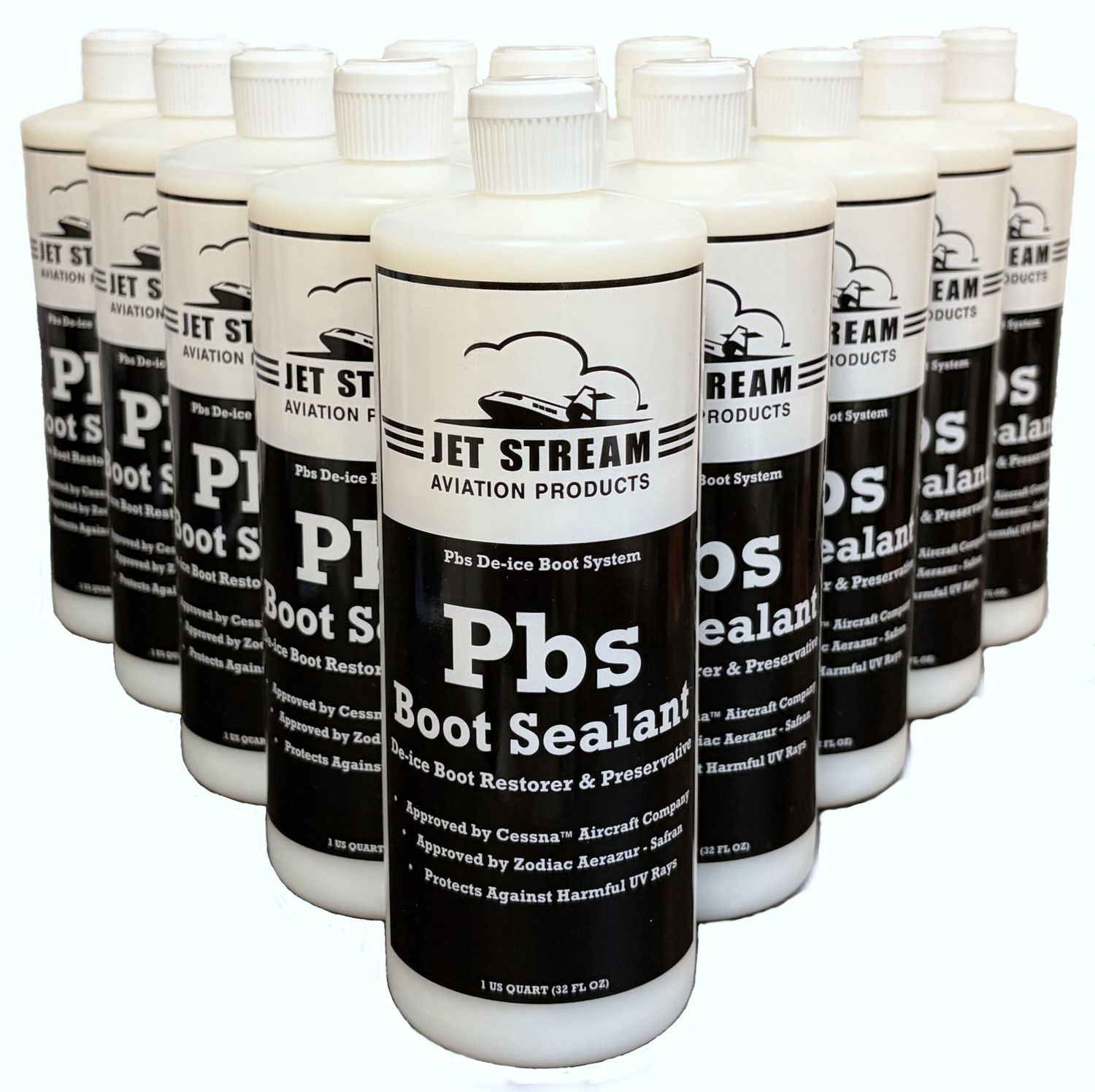 Pbs De-Ice Boot Sealant - Case 12 Quarts - 32 FL OZ Bottles