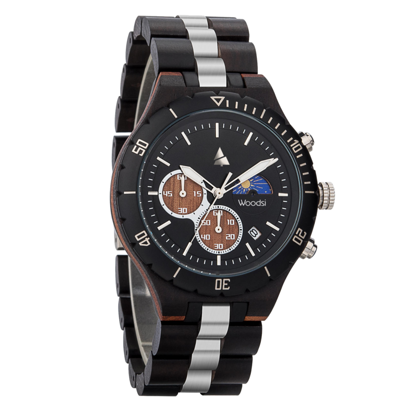 Wooden watch WOODSI RADO black