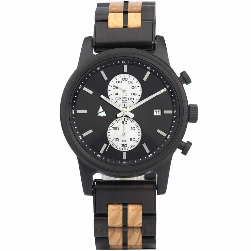 Wooden watch WOODSI PITALO full-black
