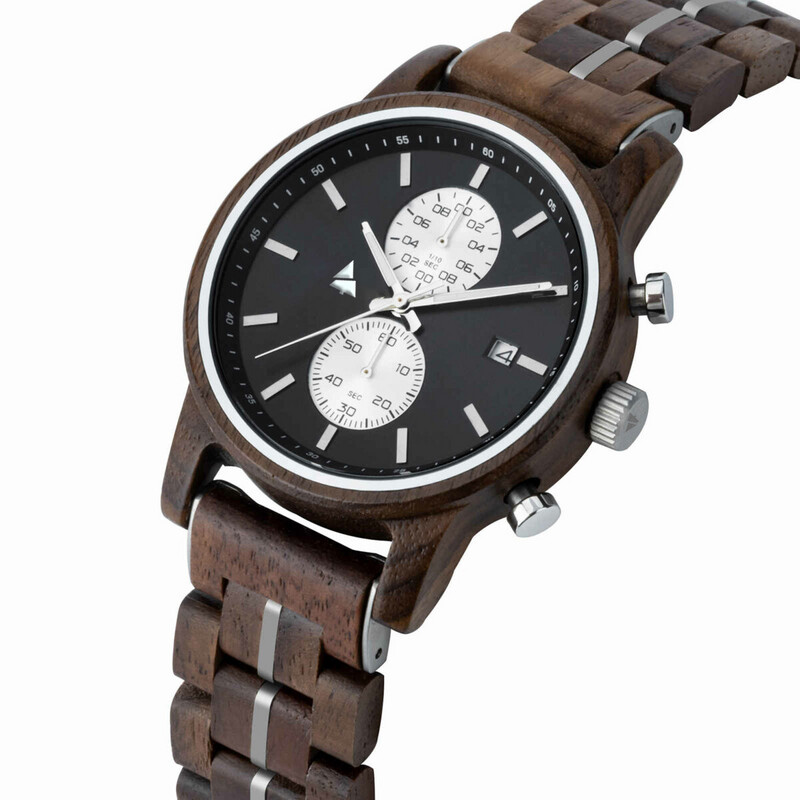 Wooden watch WOODSI PITALO black