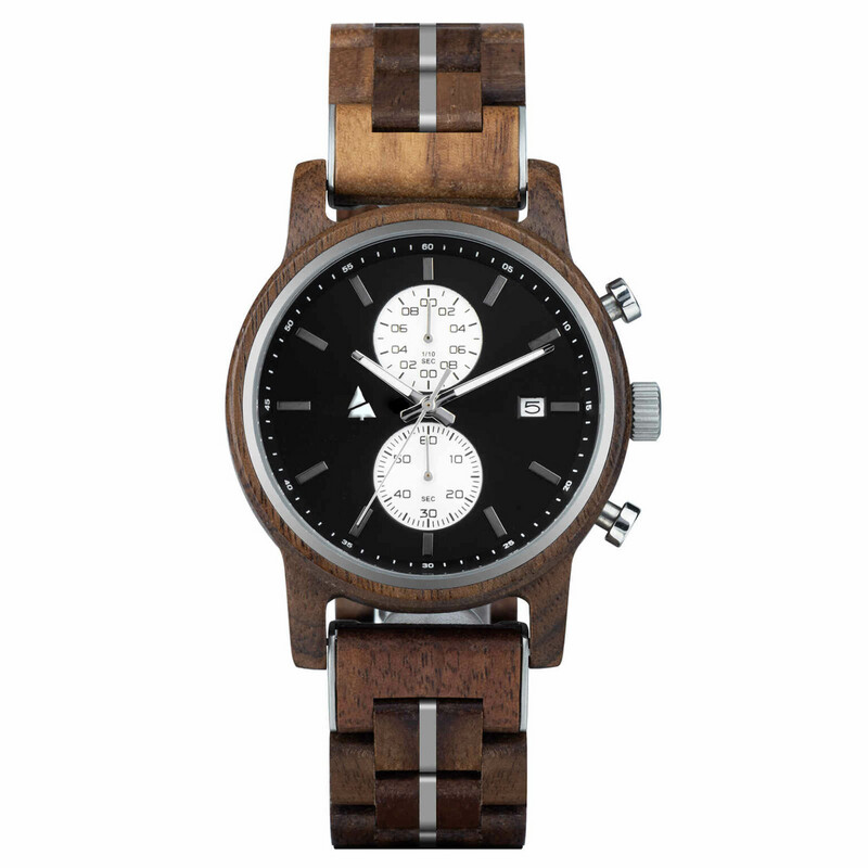 Wooden watch WOODSI PITALO black