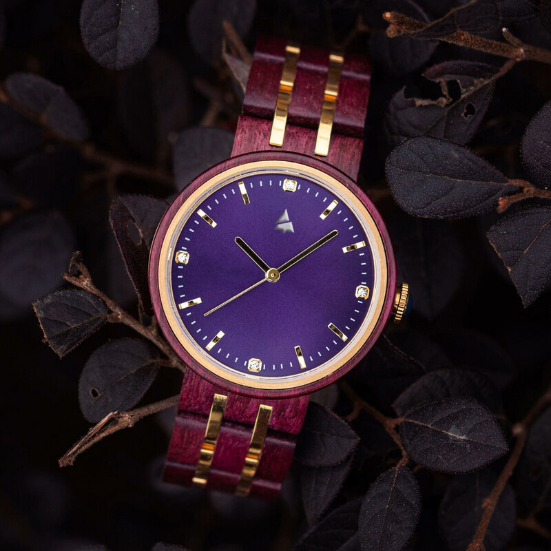 Wooden watch WOODSI LAVANDA