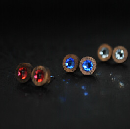 Wooden Earrings WOODSI Elegant