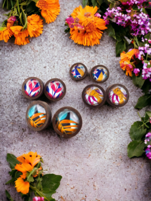 wooden earrings WOODSI Shine