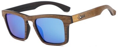 WOODSI Supreme Flex Thalassa wooden glasses WS413-Walnut-Blue Revo