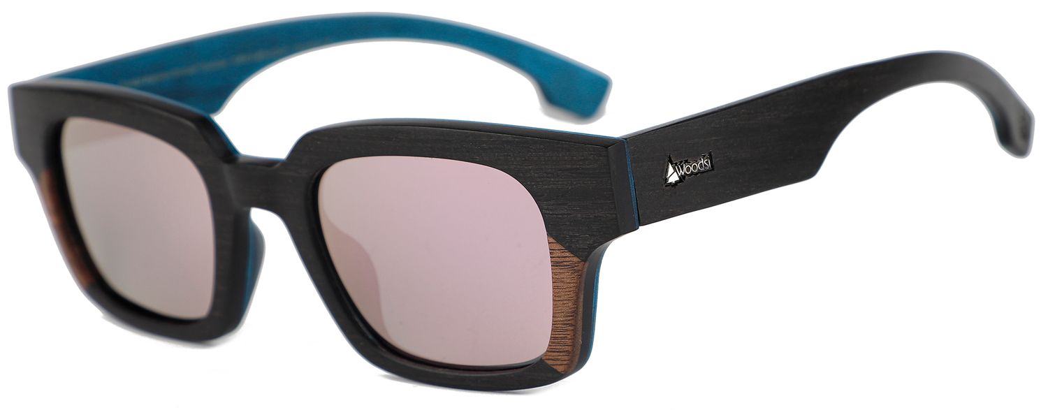 WOODSI Supreme Flex Thalassa wooden glasses - WS319-SP-Ebony Pink REVO