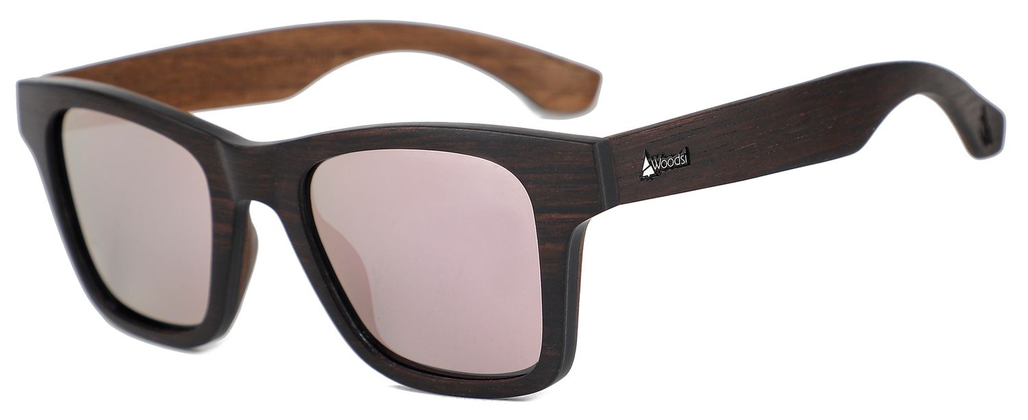 WOODSI Supreme Flex Thalassa wooden glasses - WS315-A-Ebony Orange REVO