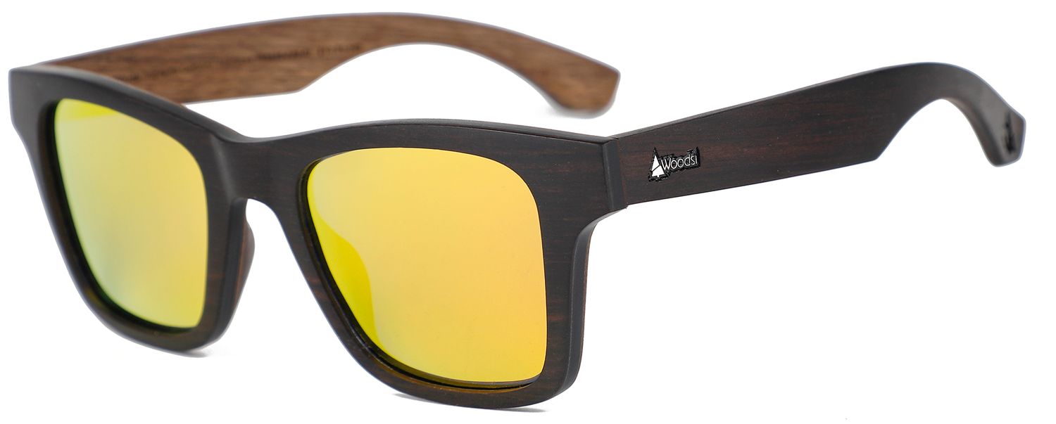 WOODSI Supreme Flex Thalassa wooden glasses - WS315-A-Ebony Orange REVO